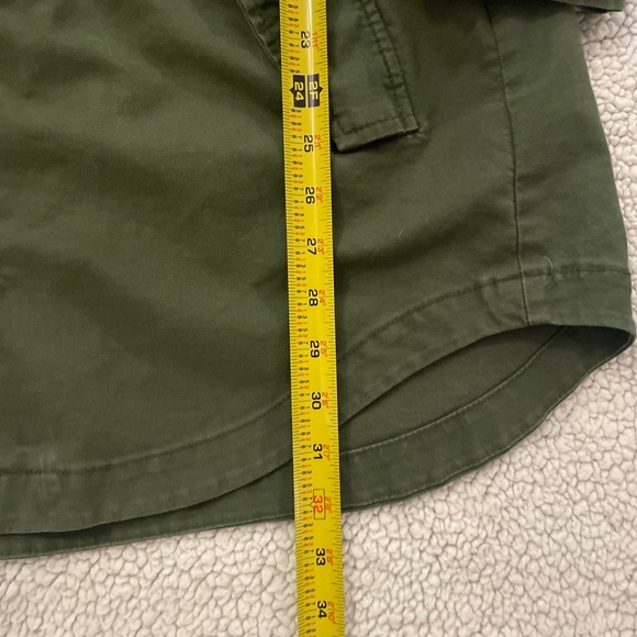 Old Navy Military Style Canvas Jacket With Hood Olive Green Size Petite M - Picture 3 of 7